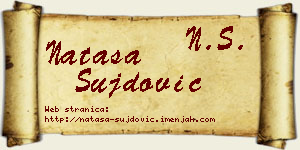 Nataša Šujdović vizit kartica